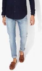 Scotch & Soda Blue Washed Low Rise Slim Fit Jeans men