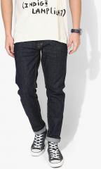 Scotch & Soda Navy Blue Dark Mid Rise Slim Fit Jeans men