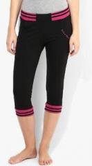 Sdl By Sweet Dreams Black Elasticated Capri women