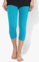 Sdl By Sweet Dreams Blue Elasticated 3/4Th Legging women