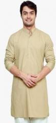 See Designs Beige Solid Kurta men