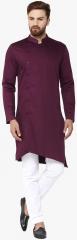 See Designs Purple Solid Kurta Pyjama men