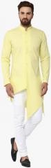 See Designs Yellow Solid Kurta men