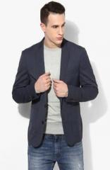 Selected Navy Blue Solid Blazer men