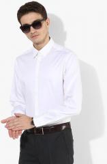 Selected White Slim Fit Solid Formal Shirt men