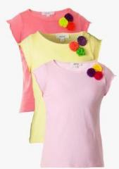 Sera Pack Of 3 Multicoloured Casual Tops girls