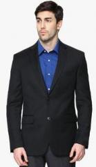 Shaftesbury London Black Solid Regular Fit Blazer men