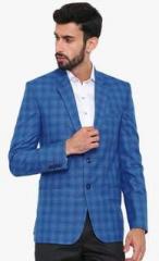 Shaftesbury London Blue Checked Blazer men