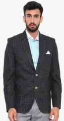 Shaftesbury London Dark Grey Checked Blazer men