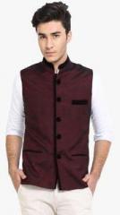 Shaftesbury London Wine Solid Waistcoat men