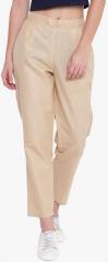 Shakumbhari Brown Solid Coloured Pant women