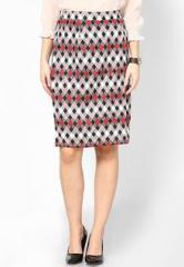 Shibori Designs Checks Pencil Skirt women