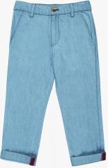 Shoppertree Blue Solid Trouser boys