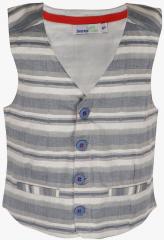 Shoppertree Grey Striped Waist Coat girls