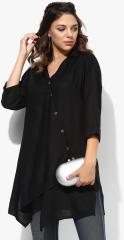 Shree Black Solid Tunic women