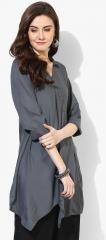 Shree Grey Solid Tunic women