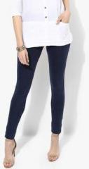 Shree Navy Blue Washed Jeggings women