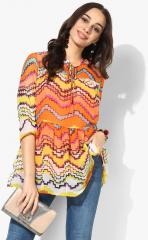 Shree Orange Printed Tunic women