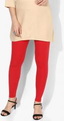 Shree Red Solid Leggings women