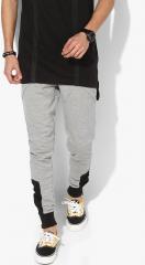 Skult By Shahid Kapoor Grey Melange Slim Fit Joggers men