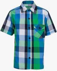 Slub Junior Blue Casual Shirt boys