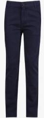 Slub Junior Navy Blue Trouser boys