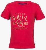 Slub Junior Red Casual Top girls