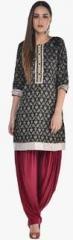 Sohniye Maroon Solid Patiala Salwar women