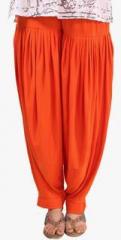 Sohniye Orange Solid Patiala Salwar women