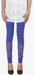 Soie Blue Solid Leggings women