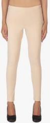 Soie Cream Solid Leggings women