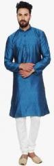 Sojanya Blue Printed Kurta Pyjama men