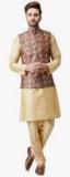 Sojanya Gold Solid Kurta Pyjama Men