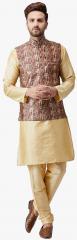 Sojanya Gold Solid Kurta Pyjama men