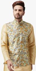 Sojanya Multi Printed Nehru Jacket men