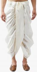 Sojanya Off White Solid Dhoti men