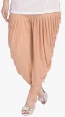 Soundarya Beige Solid Heram Pant women