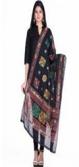 Soundarya Black Embellished Dupatta women