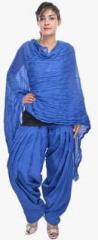 Soundarya Blue Solid Bottom & Dupatta Set women