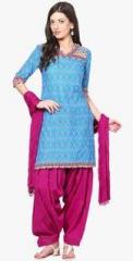 Soundarya Magenta Solid Bottom & Dupatta Set women