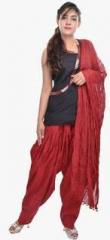 Soundarya Maroon Solid Bottom & Dupatta Set women