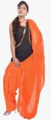 Soundarya Orange Solid Bottom & Dupatta Set women