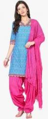 Soundarya Pink Solid Bottom & Dupatta Set women