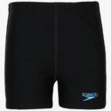 Speedo Logo Panel Black Swim Shorts Boys