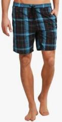 Speedo Yarn Dyed Check Leisure 18 inch S Black Swim Shorts men