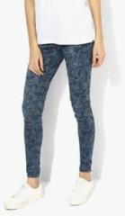 Splash Blue Printed Jeggings women