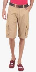 Sports 52 Wear Beige Solid Shorts men