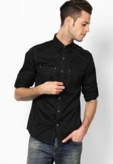 Spykar Black Casual Shirt men