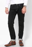 Spykar Black Slim Fit Jeans Men