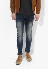 Spykar Blue Low Rise Skinny Fit Jeans men